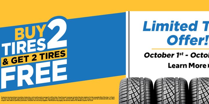 Buy 2 Tires Get 2Tires Free